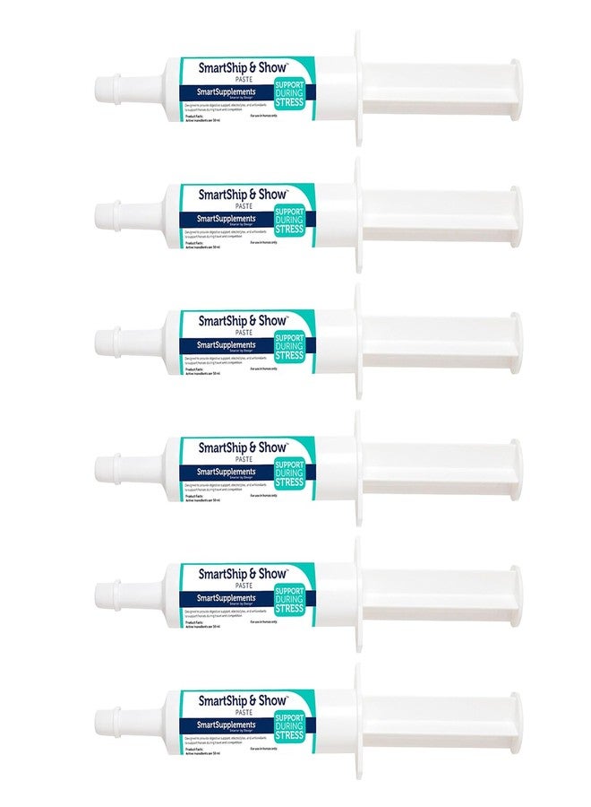 SmartEquine SmartShip & Show Paste | Travel Ready | Probiotics & Prebiotics | Digestive Health to Support Your Horse During Trailering, Competition & Stress | Butterscotch Flavor | Pack of 6 Tubes - Image 1